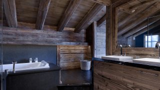 CHALET-COURCHEVEL1850-VIEUX BOIS-SALLE DE BAIN