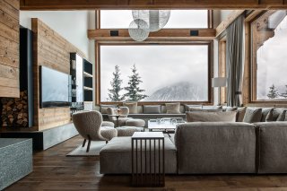 Salon vue montagne