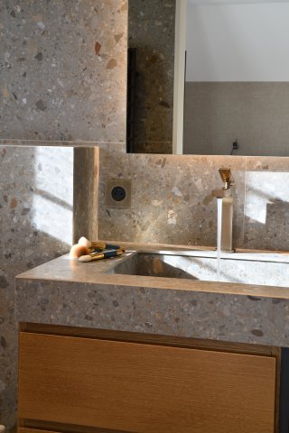Plan vasque carrelage bois-chalet-megeve