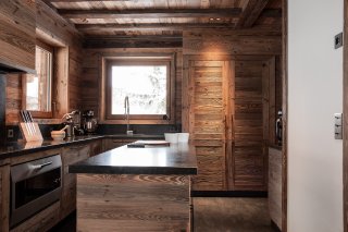 Cuisine bois chalet