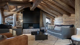 CHALET-COURCHEVEL1850-VIEUX BOIS-SALON
