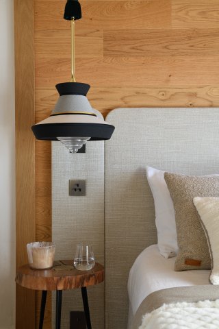 Tete de lit tissu chalet-chalet-megeve