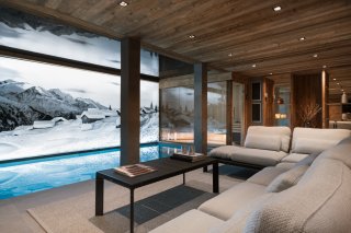 Piscine intérieure chalet-courchevel1550