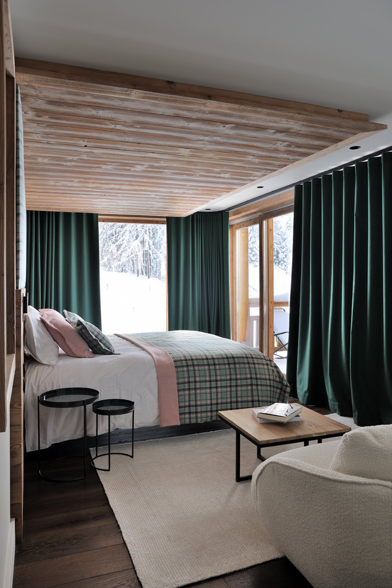 Chambre-Tartan-chalet-courchevel