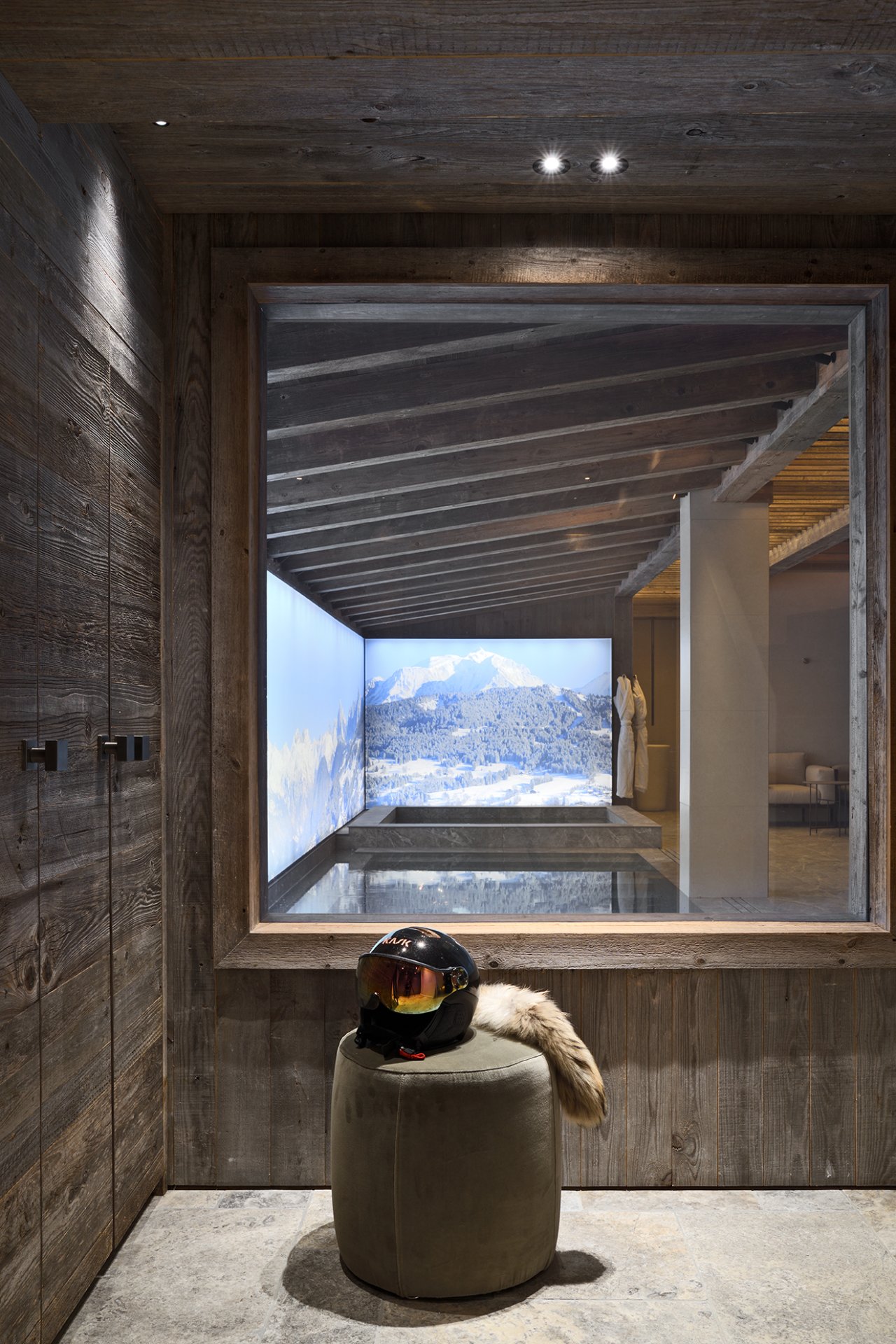 Chalet Bellarossa entree ©Studio Erick Saillet